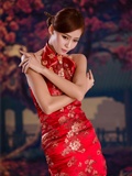 Beautiful Winnie snow red cheongsam sexy charming(10)